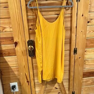 Vibrant Yellow Sleeveless Dress